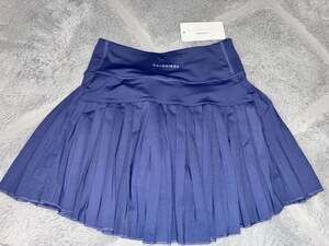 GoldHinge Midnight Navy Blue Pleated Athletic Tennis Skirt